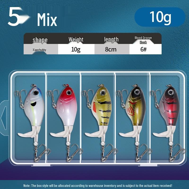 Floating Surface Tractor Lure for Freshwater Fish: Mandarin, Bass, Black Carp - Remote Casting Artificial Bait