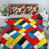 Stripe Geometric Bedding Set Breathable Duvet Cover With Pillowcase Adults Fashion Queen King Size Quilt Cover Home Textiles