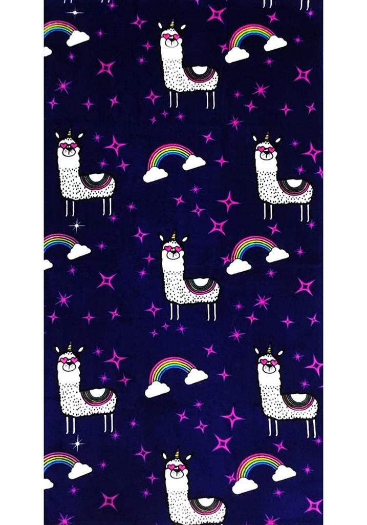 Beach Towel for Kids Velour Terry Blanket Throw for Swimming Bath Travel Camping and Picnic, Flamingo Lobster Octopus.