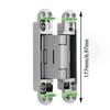 Silent Close Hydraulic Adjustable Hinge Folding Invisible Mounting Automatic Door Closing Device Furniture Fittings Adjustable