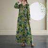 Round Neck Vintage Long Flesh Covering Dresses