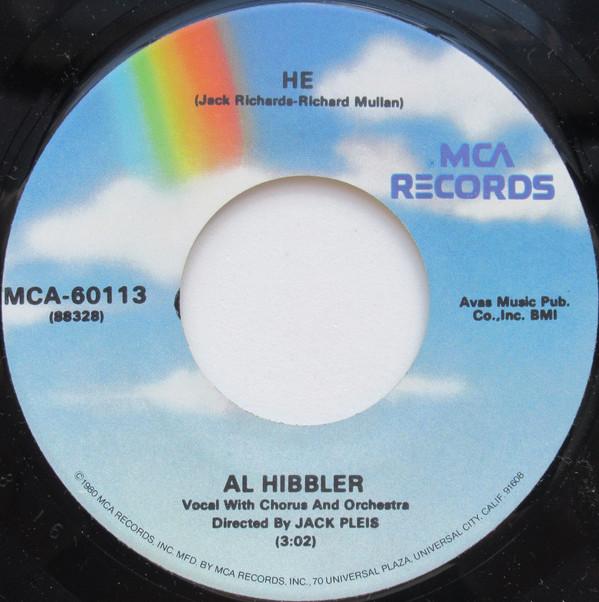 

7inch Record AL HIBBLER - He MCA60113 MCA Records US Jazz Used