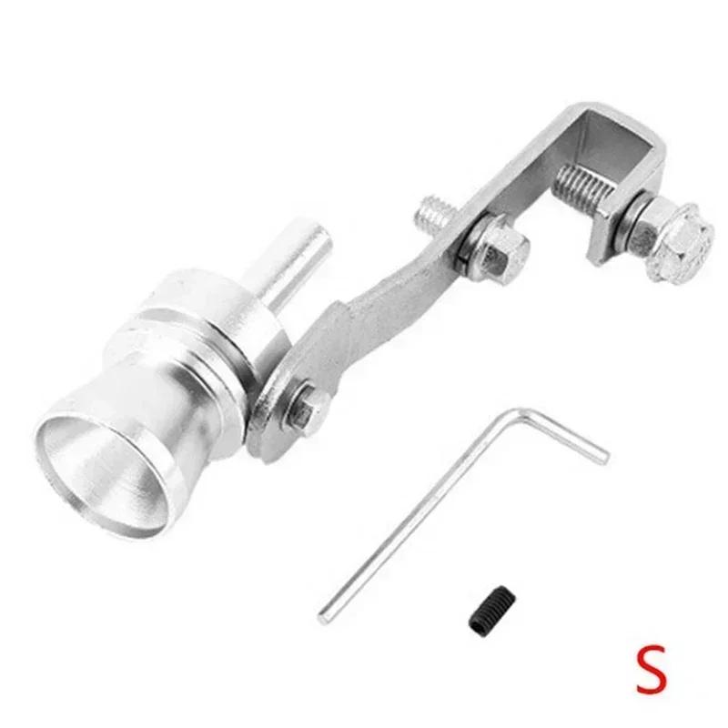 

5 Color Car Exhaust Pipe Mufflers Modified Motorcycle Exhaust Pipe Sounder Sounder Modified Turbo Whistle Tail Whistle Mufflers серебряный