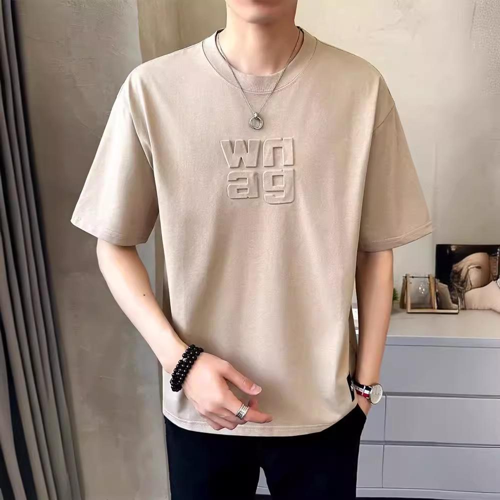 Men's Summer Short-Sleeve Printed T-Shirt, 2024 Trendy Loose Fit, Internet Celebrity Style.