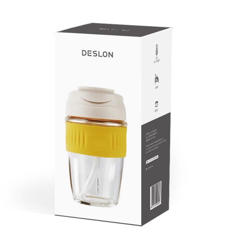 Deselon Dual-Drink Portable Glass Cup