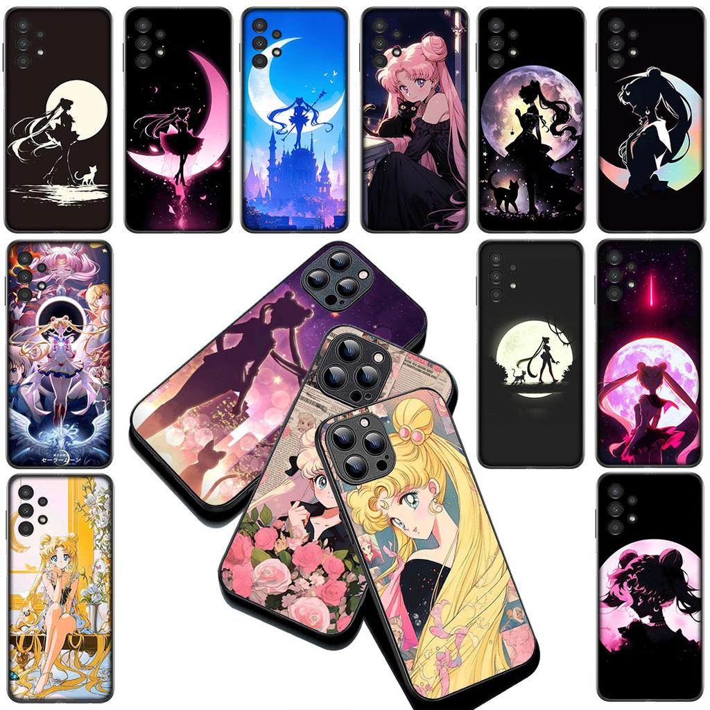 Girl S-Sailors-Cartoon Moon Silicone Cover for Xiaomi Redmi Note 14 13 Pro Plus ProPlus 14C A3 Pro+ 14Pro 5G Coque Phone Case