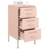 Nightstands 2 Pcs Pink 36 X 39 X 68 Cm Steel