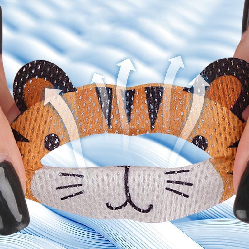 30PCS Anti-Snoring Stickers Cartoon Style Mouth Tape Improved Breathing Relief for Kids Children Fox Tiger Frog Pig Panda