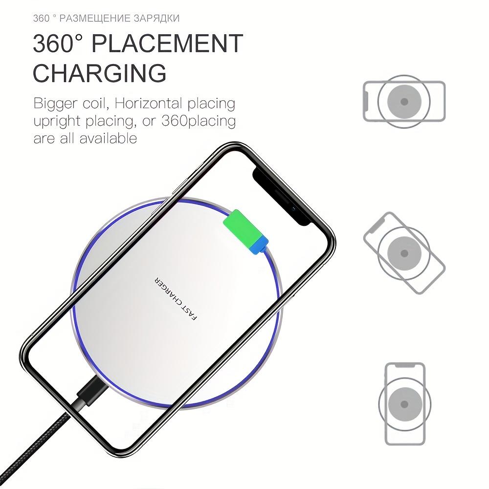 50W Fast Wireless Charger Pad for iPhone 14 13 12 11 Pro Max Samsung Galaxy S22 S21 S20 S10 S9  Wireless Charging Station