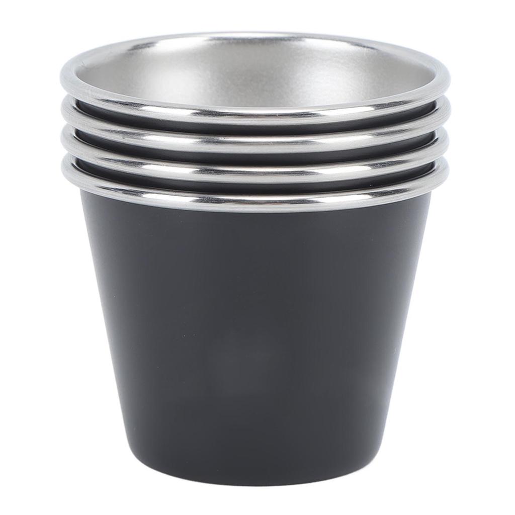 Small Metal Cups 304 Stainless Steel Stackable 5x5x4cm