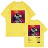 Rapper J Cole Music Album Double Sided Graphic T Shirts Fashion Hip Hop Short Sleeve Tshirt Unisex Casual Loose Cotton Tshirts