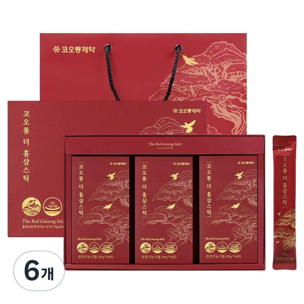 Kolon Pharmaceutical The Red Ginseng Stick 10p 6 pcs 100g