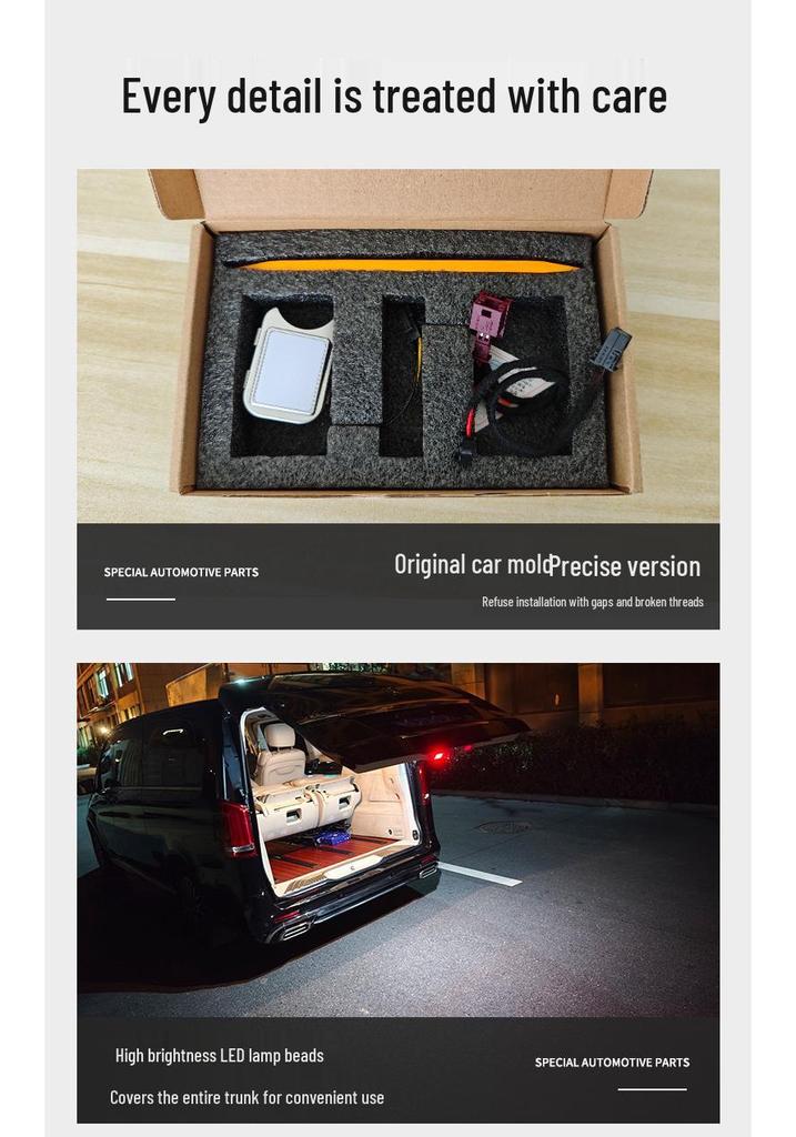 16-24 Mercedes Vito V260 Trunk Light Tail Box Modification