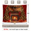 Christmas Fireplace Decoration Background Winter Photography Backdrop Decorations For Photo Studio Photo Booth Christams Party