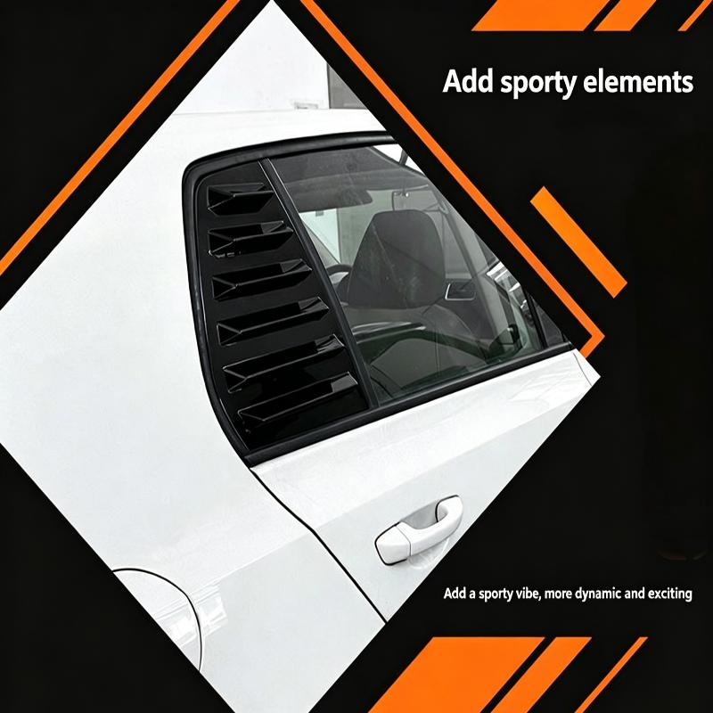 Car Rear Side Vent Quarter Window Louver Shutter Cover Trim Compatible With Golf Mk4/5/6/7/8//R Louver Cover