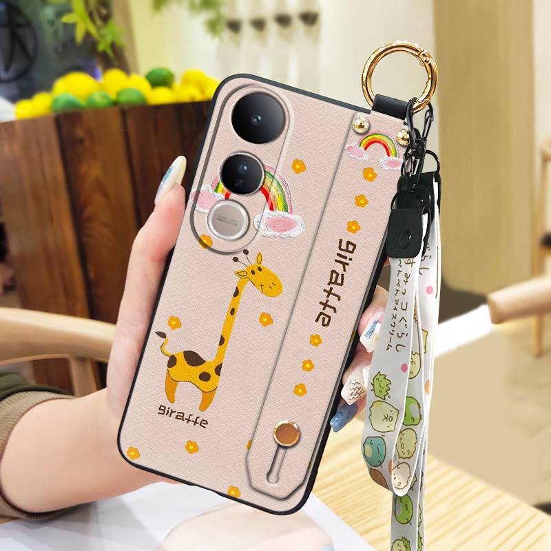 Cartoon Cute Phone Case For VIVO V50 Lite 5G Global Soft case Protective Fashion Design Shockproof Dirt-resistant Ring