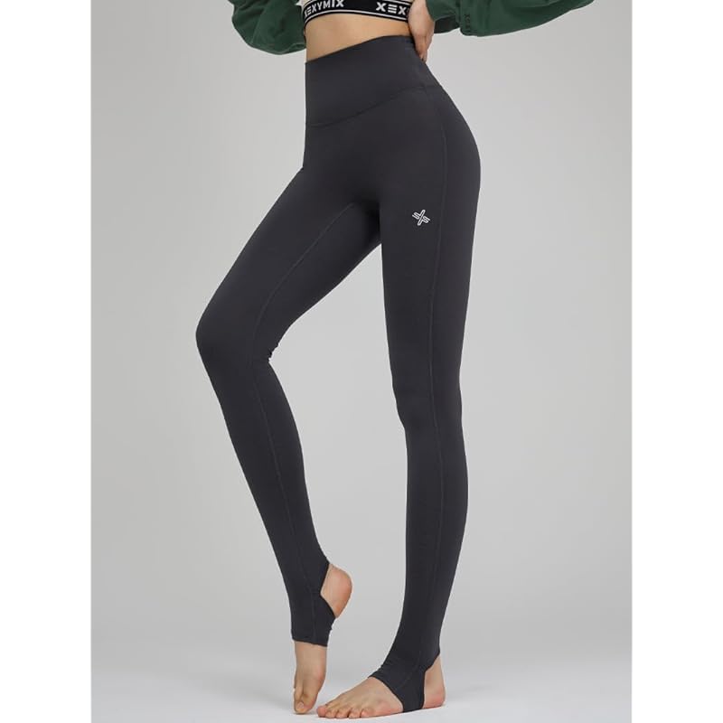 [XEXYMIX] yoga wear Torenka leggings stretch yoga pants ladies Beautiful legs XWFLG07H3 XELLA M ebony gray