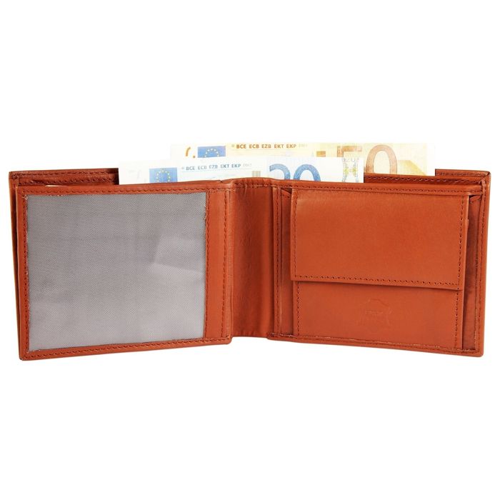Portefeuille homme - EXCELLANC - Ginar - cuir véritable vache - format horizontal - 6 emplacements cartes