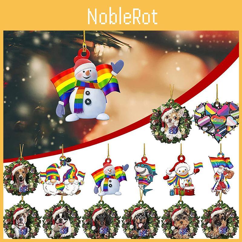 Tree Hanging Christmas Pendant Xmas Decor Ornaments Gift Santa Snowman Dog Gonk