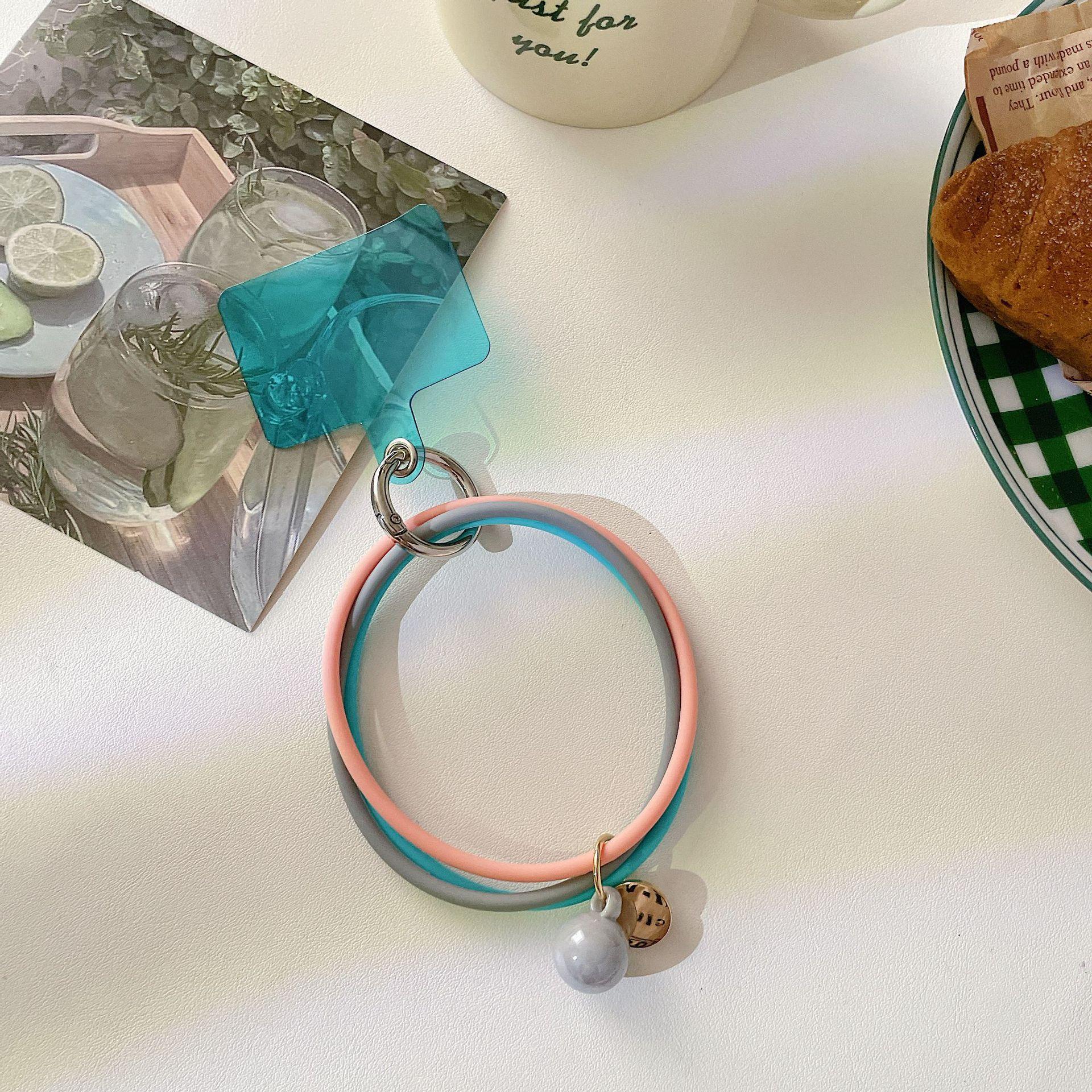 Fine Ring Wrist Rope Mobile Phone Lanyard Original Round Soft Ring Mobile Phone Case Round Accessories Silicone Wrist Mobile Phone Lanyard