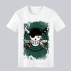 2026 Hot Sale One Piece Tshirt Unisex Luffy Zoro Print Summer Loose Trendy Short Sleeve Tops