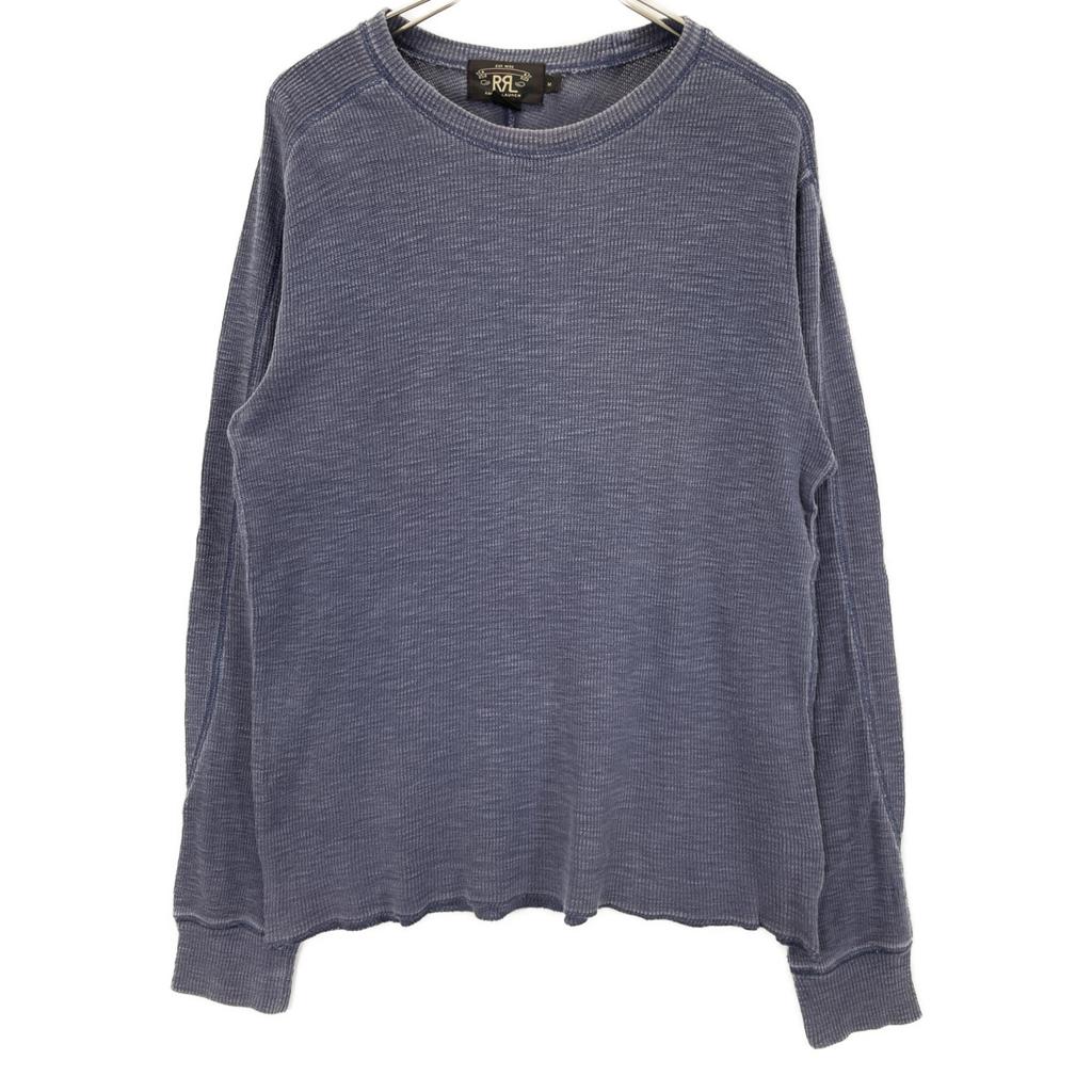 RRL Navy Cotton Thermal Long-sleeved T-shirt Tops M NavyUsed