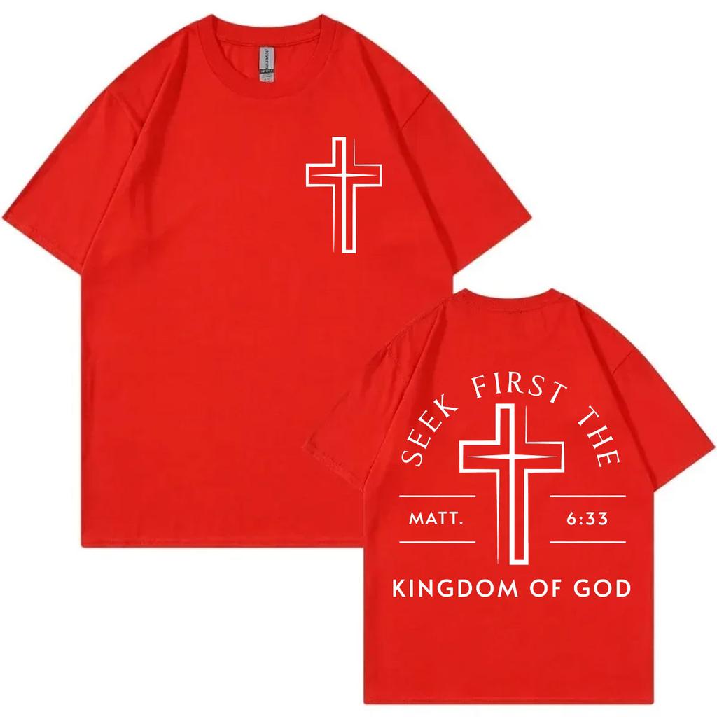 Christian Jesus Bible Verse Tshirts High Quality Fashion Short Sleeve Tshirt Men Women Clothing Casual Loose Cotton T Shirts