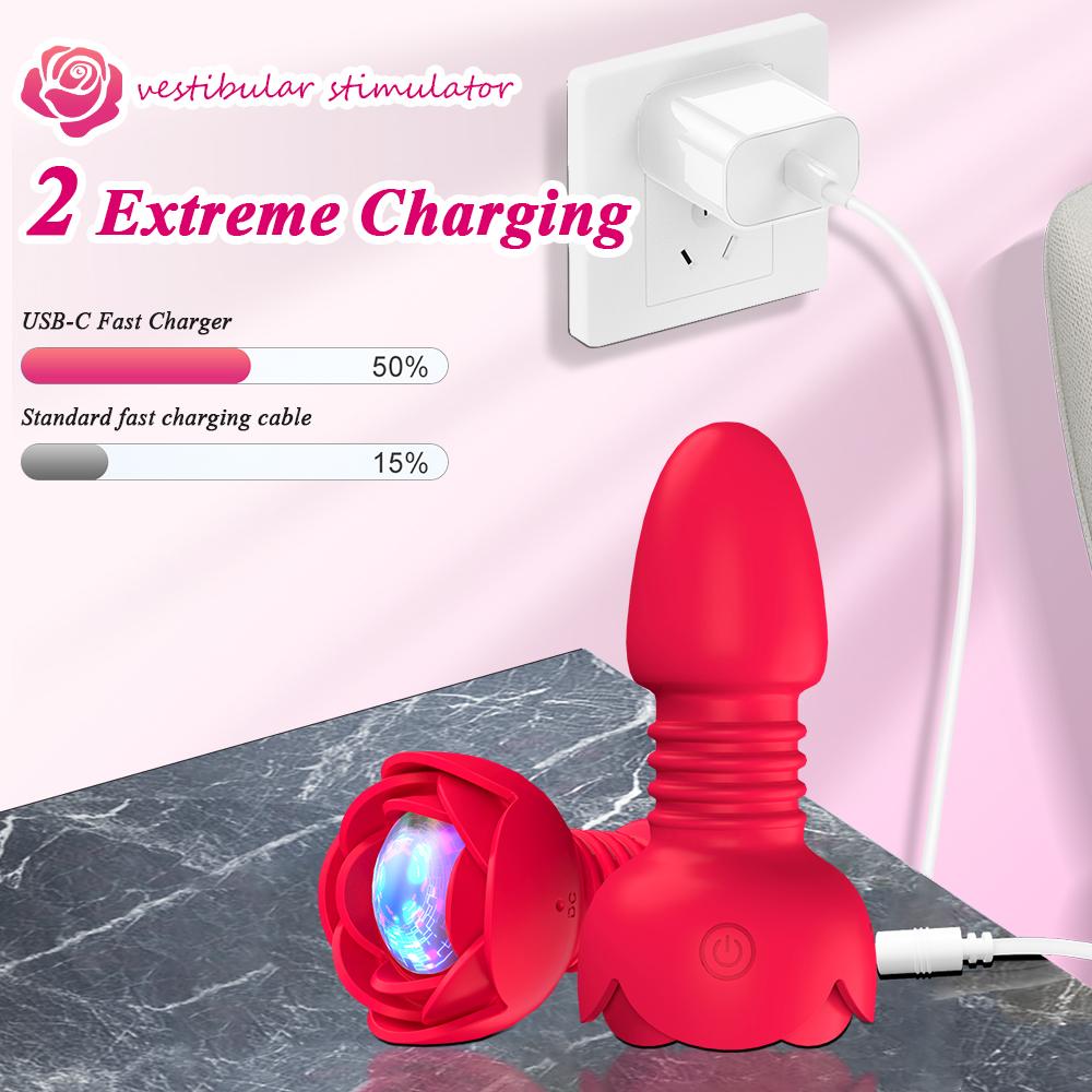 Thrusting Anal Plug Vibrator for Women Butt Plug Male Prostate Massager Remote Control Vibrating Masturbator Sex Toys for Adult