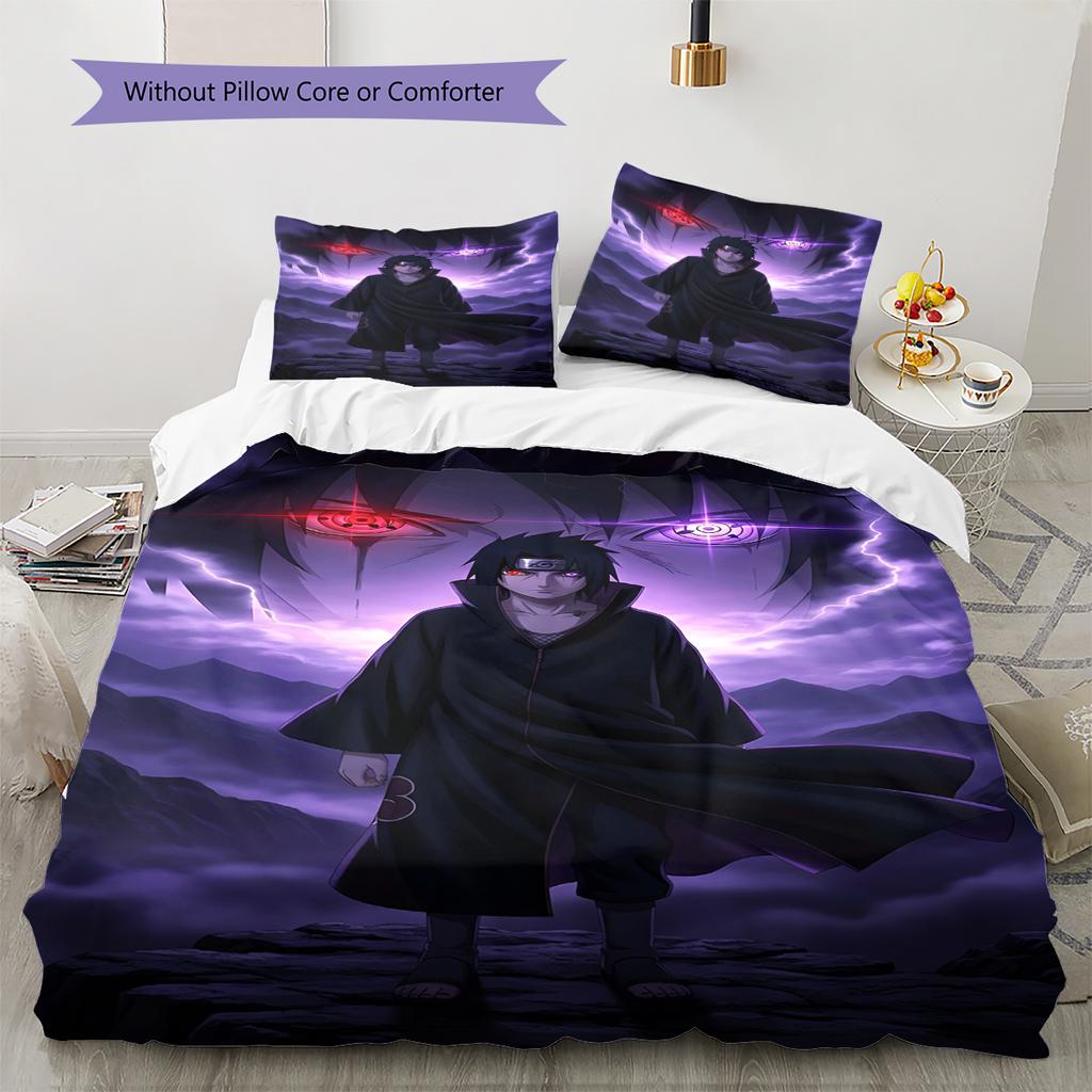 Cartoon Pattern Bedding Quilt Set Quilt Cover Pillowcase Home Decoration Birthday Gift (1 * Duvet Cover + 2 * Pillowcase, Without Core)