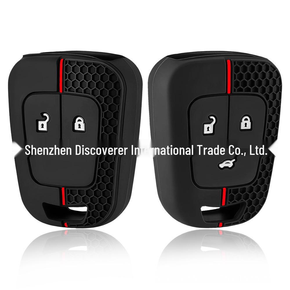 Chevrolet Aveo 3-Button Honeycomb Silicone Key Cover