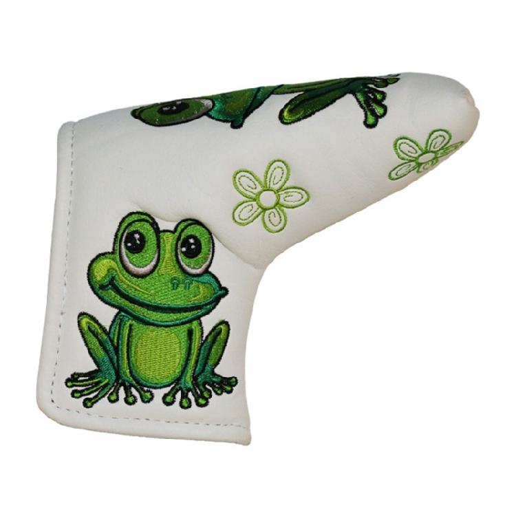 Frogs Skull Golf Iron Head Protective Cover PU Leather Waterproofs Golf Iron Head Cover Golf Accessories for Golfers