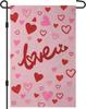 Valentines Day Garden Ag 12x18 Inch Love Heart Double Sided for Anniversary Wedding Yard Outdoor Decoration ANM LLP LLX