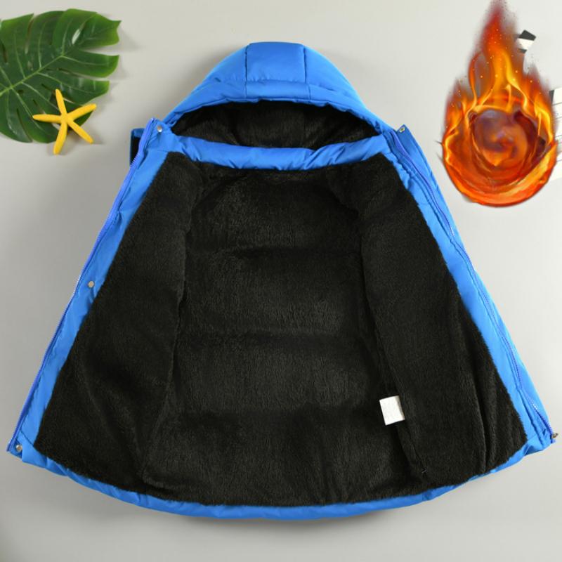 Children's Casual Down Jacket, Winter Boys' Slimming, Thickened, Warm and Fashionable Coat