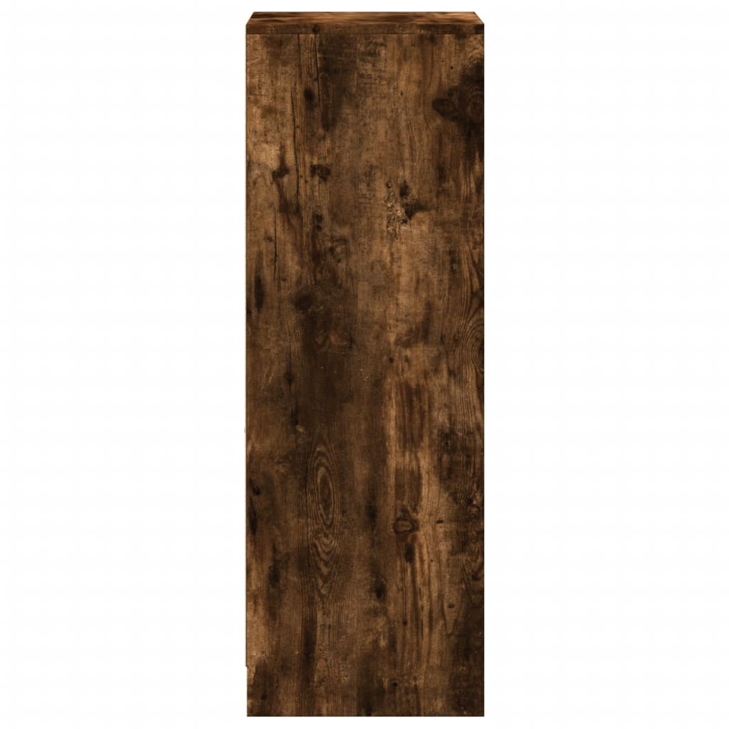 LED Sideboard Smoked Oak 38 x 34 x 100 cm Engineered Wood