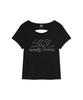 LMR Hot Fix Cutout Short Sleeve T-Shirt Black