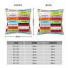 Anesthesia Medication Labels Square Pillowcase Cushion Cover Pillow Case Throw Pillow Cover for Home Sofa Living Room