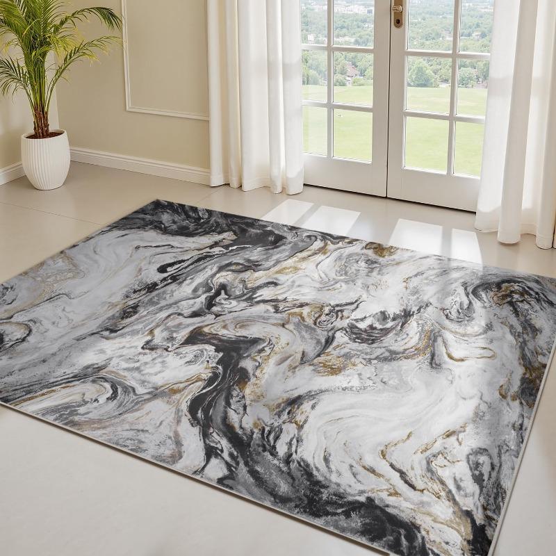 Marble Patterned Carpet Decoration Living Room Porch Entrance Door Rug Household Bathroom Bedroom Kitchen Anti Slip Door Mat