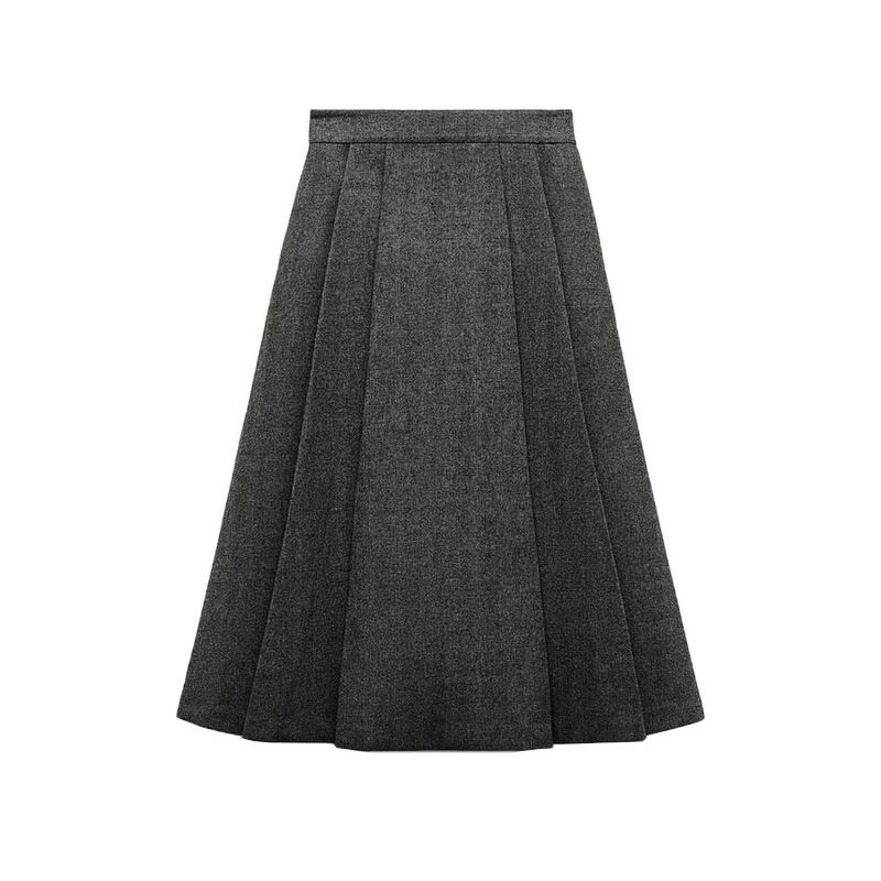 

Весна Новое поступление Шерстяной костюм из твида в елочку Верхняя одежда 2731274 Широкое плиссированное миди-платье 2731273 Gray skirt L