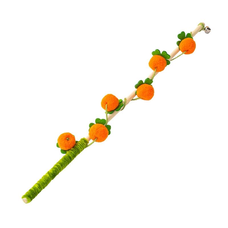 Simulated Fruits Persimmon Grapes Pet Cat Teaser Fun Durable Fur Ball Kittens Toy Boredom Cats Indoor Exploration Toys Supplies