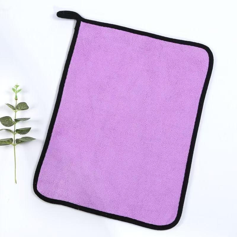 Coral Fleece Microfiber Car Drying Towel Super Absorbent Multi Purpose Cleaning Cloth for Auto Interior Exterior Household Wiping