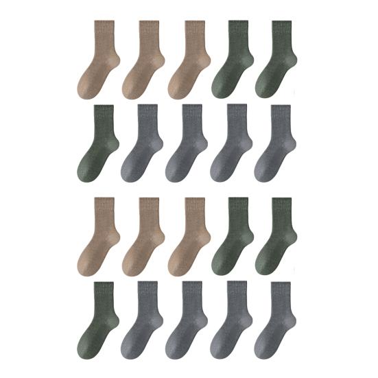 Damen Einfarbige Wadenlange Socken Herbst Gemütlich Weich Flauschig Crew-Socken Thermisch Warm Winter Dicke Stiefelsocken für Kaltes Wetter