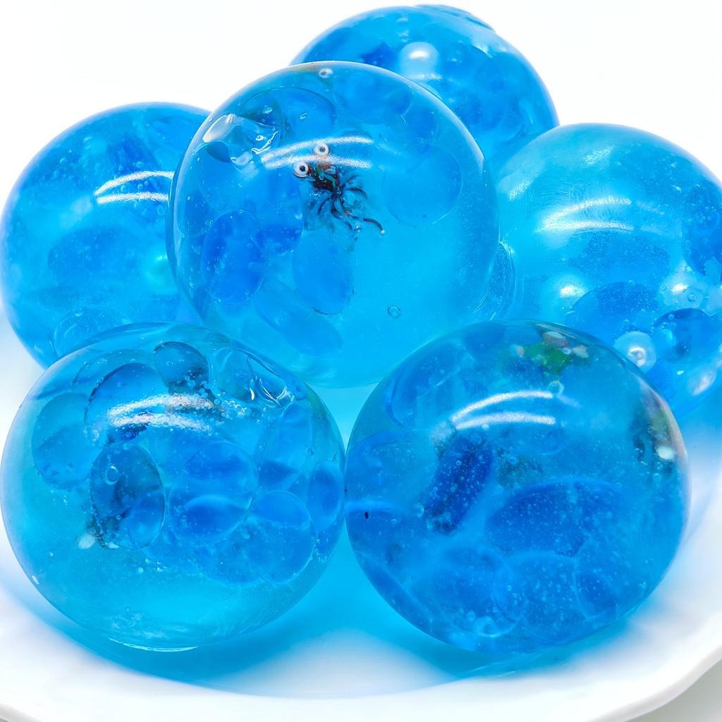 Squishy Sea Animals Fidget Toy Stress Relief Ball Decompression Blue Ice Cube Needoh Sensory Squeeze Balls Anxiety Toys For Kids