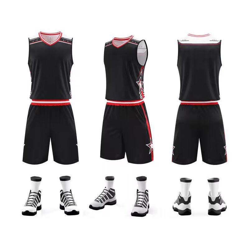 Cross-Border Basketball Training Uniform Set for Children and Adults