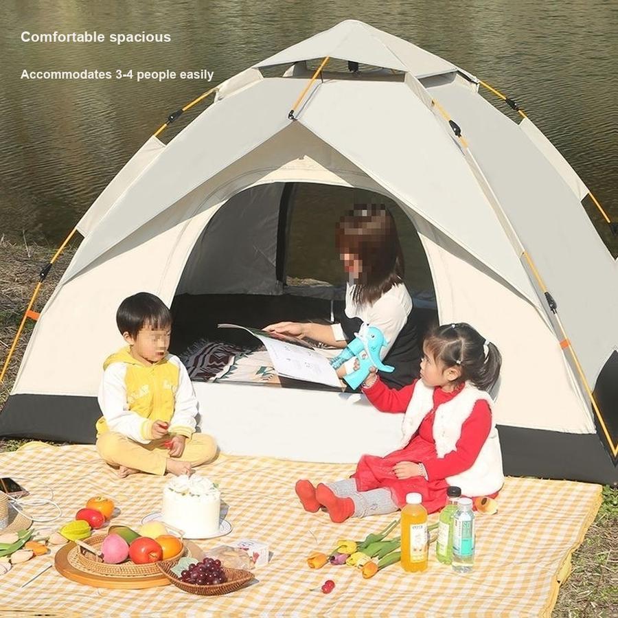 Automatic Folding Tent Outdoor Camping Family Shelter Sunscreen Waterproof Hiking Gear