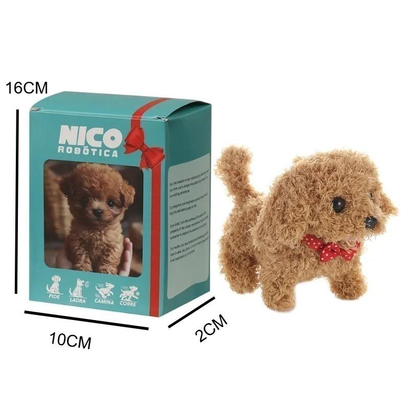 Realistic Robotic Dog Toy Interactive Plush Puppy with Barking Walking Sounds Like A Real Pet Smart Stuffed Animal Gift