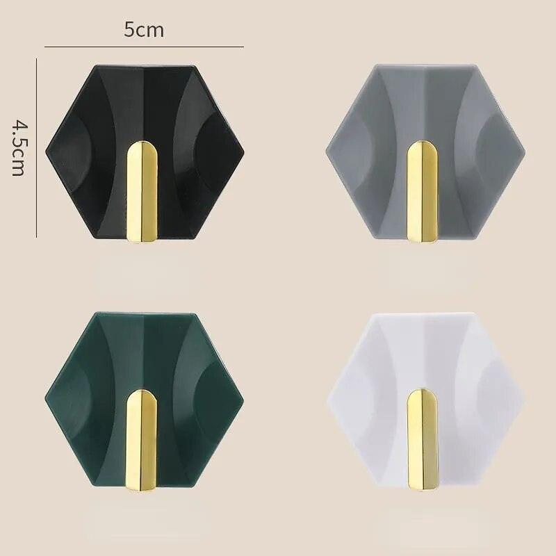 4ks/sada Háčiky na kľúče Samolepiace háčiky na stenu Domáca kuchyňa Malé háčiky na stenu bez dierovania Držiak na tašku na kľúče