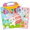 Children's Early Childhood Education Focus Book Without Cutting Can Be Repeatedly Pasted with DIY Easter Bunny Jelly Sticker Book