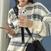 Randig tröja Dam Harajuku Oversize Pullover Korean Ins Designer Lösa långärmade toppar Y2k