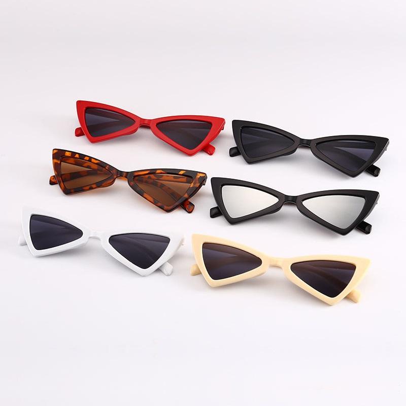 Vintage Cat Eye Women Sunglasses Triangle Frame Ladies Fashion Sun Glasses Cute Designer Eyewear