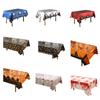 Bloody Tablecloths Plastic Skull Zombie Bloody Table Cover Bloody Handprints Tablecloths Rectangle Scary Cover